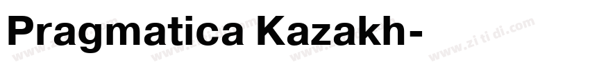 Pragmatica Kazakh字体转换